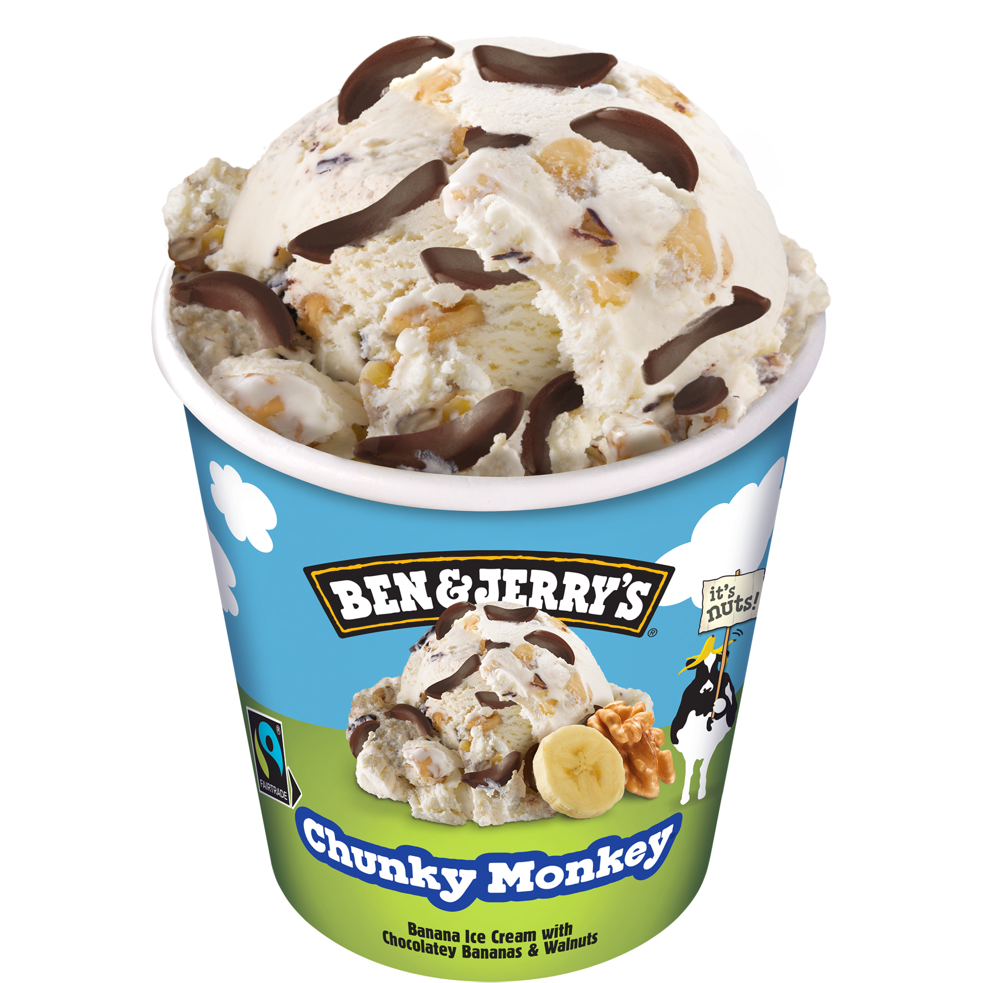 Chunky Monkey Helado - Pint